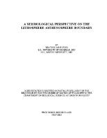 Thumbnail for A Seismological Perspective …