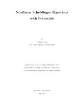 Thumbnail for Nonlinear Schrödinger Equations …