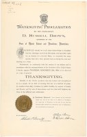 Thumbnail for Thanksgiving proclamation by …