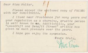 Thumbnail for Eisner, Steve to …