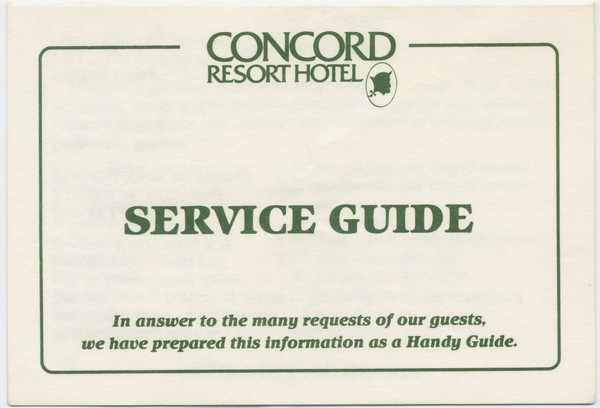 Thumbnail for Concord Resort hotel …