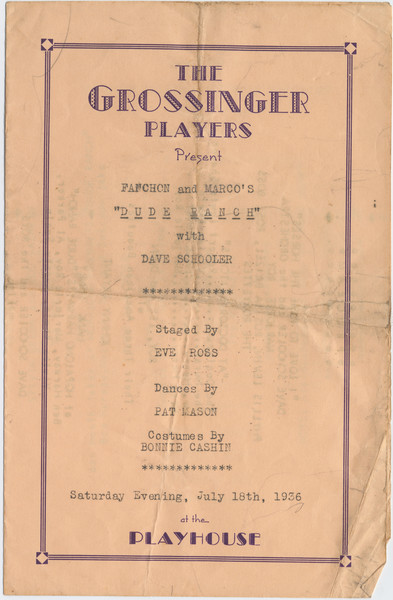 Thumbnail for The Grossinger Players …