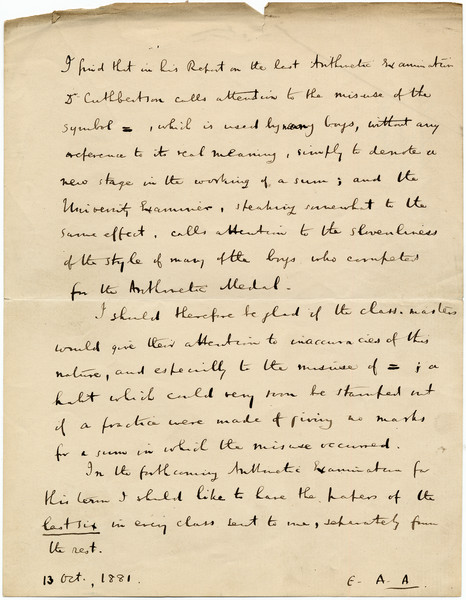 Thumbnail for Letter from Edwin …