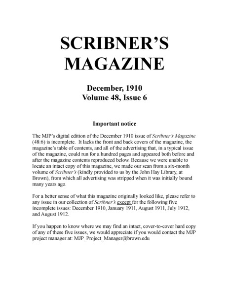 Thumbnail for Scribners 48.6 (1910-12)