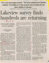 Thumbnail for Lakeview survey finds …