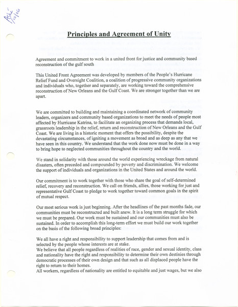Thumbnail for Principles and Agreement …