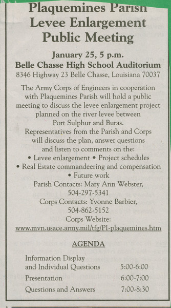 Thumbnail for Plaquemines Parish Levee …