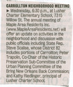 Thumbnail for Carrollton NeigHBOrhood Meeting