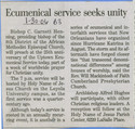 Thumbnail for Ecumenical service seeks …