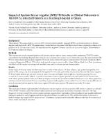 Thumbnail for Impact of sputum …