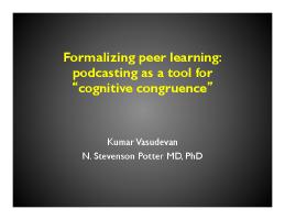 Thumbnail for Formalizing peer learning: …