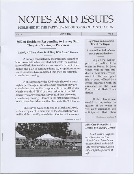 Thumbnail for Notes and Issues …