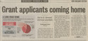 Thumbnail for Grant applicants coming …