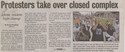 Thumbnail for Protestors take over …