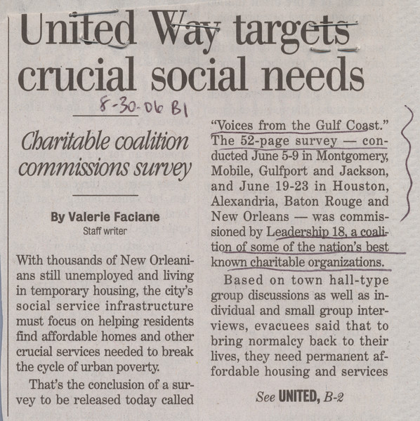Thumbnail for United Way targets …