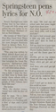 Thumbnail for Times-Picayune, Springsteen pens …