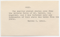 Thumbnail for Typed note from …