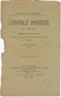 Thumbnail for L' apostolat positiviste …