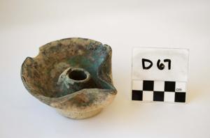 Thumbnail for Saucer oil lamp …