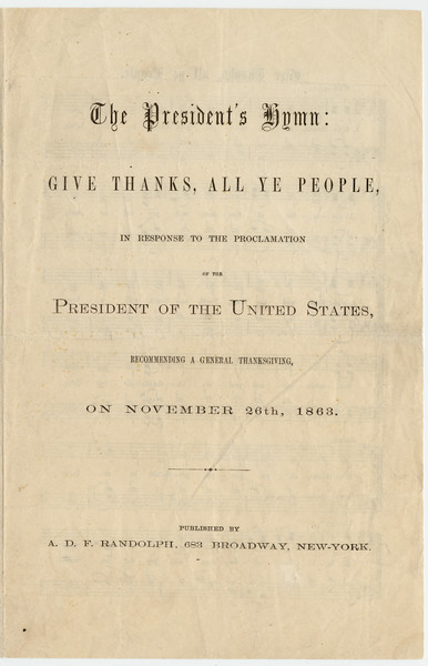 Thumbnail for The President's hymn: …