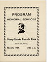 Thumbnail for Program, Memorial services, …