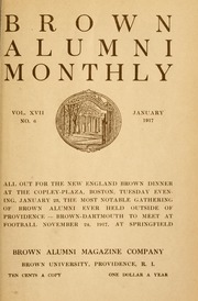 Thumbnail for Brown alumni monthly …