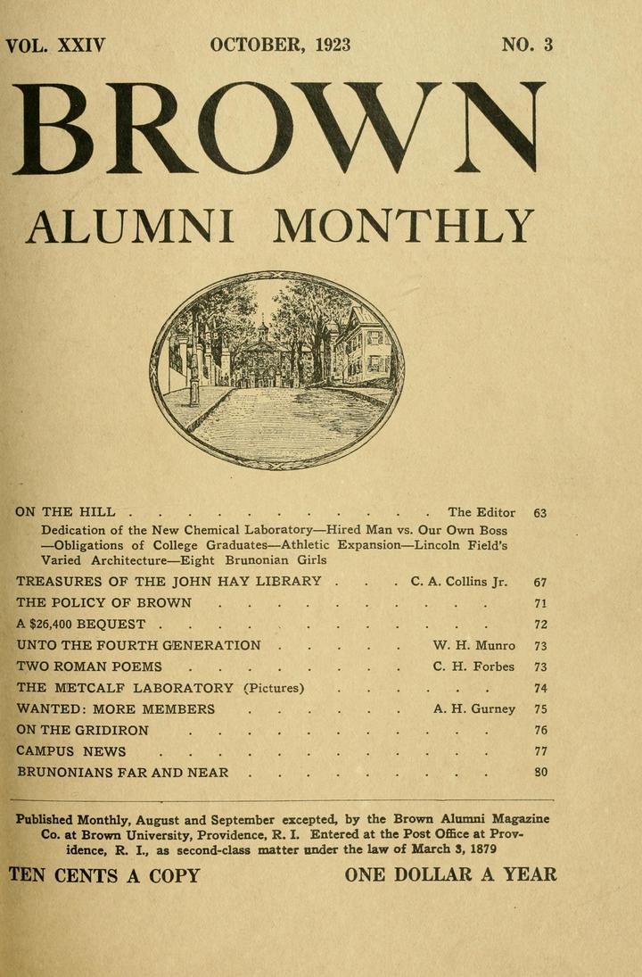 Thumbnail for Brown alumni monthly …