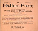 Thumbnail for Le Ballon poste: …