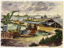 Thumbnail for Harbor scene with …