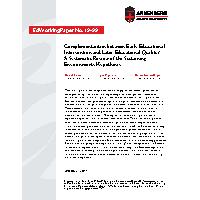 Thumbnail for Complementarities between Early …