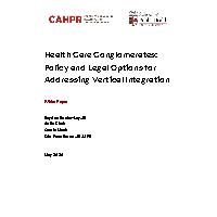 Thumbnail for Health Care Conglomerates: …