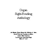 Thumbnail for Organ Sight-Reading Anthology