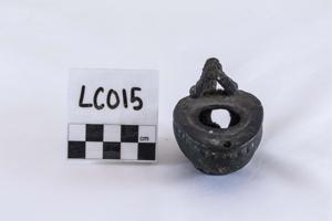 Thumbnail for Bronze oil lamp …