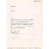 Thumbnail for LETTER FROM NDTV …