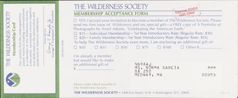 Thumbnail for Wilderness Society records …
