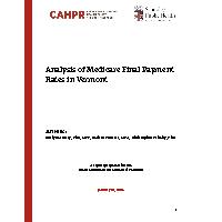 Thumbnail for Analysis of Medicare …