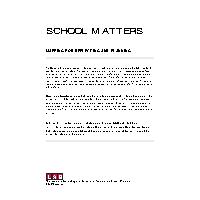 Thumbnail for School Matters: Mapping …