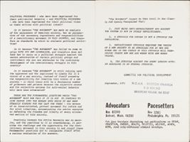 Thumbnail for Advocates/Pacesetters records — …