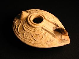 Thumbnail for Terracotta oil lamp …
