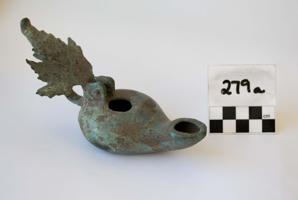 Thumbnail for Bronze oil lamp …
