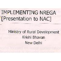 Thumbnail for IMPLEMENTING NREGA (PRESENTATION …