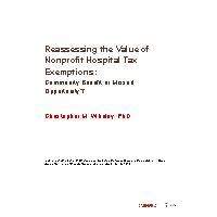 Thumbnail for Reassessing the Value …