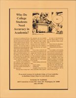 Thumbnail for Accuracy in Academia …