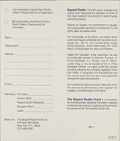 Thumbnail for Bayard Rustin Fund, …