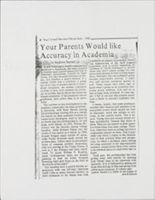 Thumbnail for Accuracy in Academia …